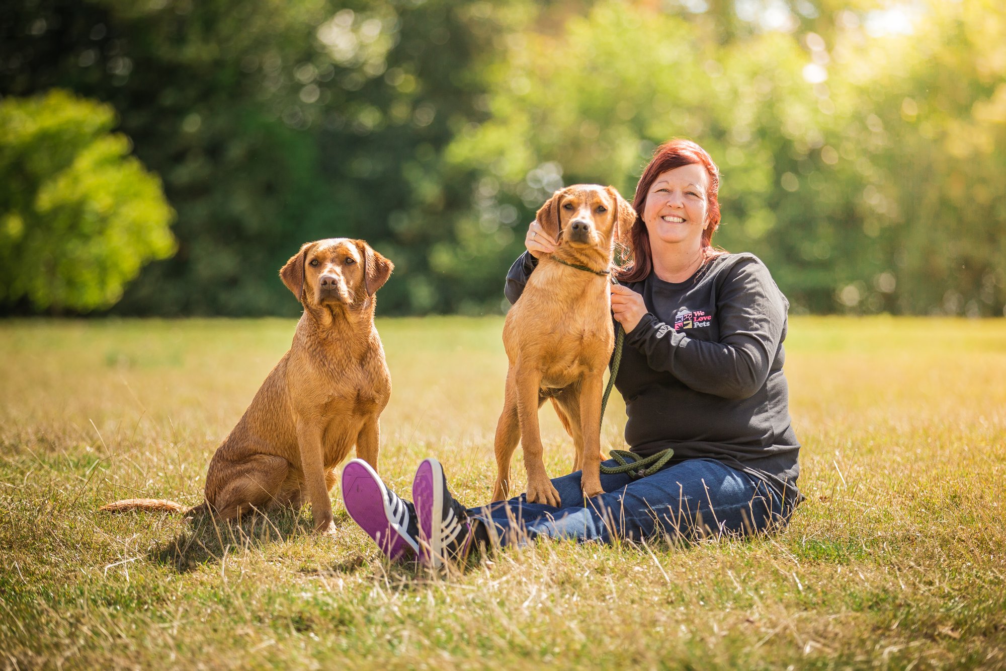 We Love Pets franchisee Shirley on a dog walk
