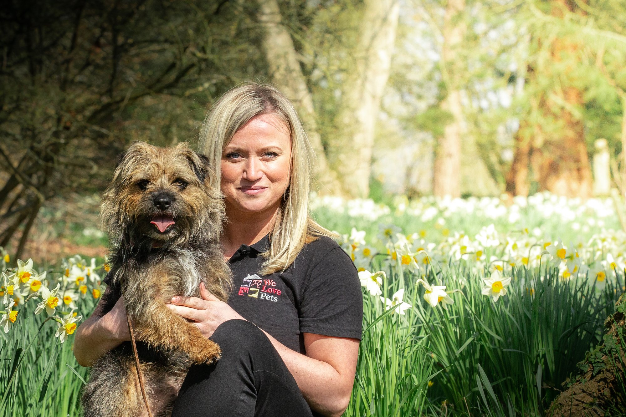 Career-changer Nina Hardy after starting her We Love Pets dog walking franchise